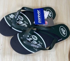 New York Jets NFL Football Flip Flops Team Logo NWT Various Sizes Unisex