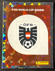 Panini World Cup 2026 Stickers — TEAM CREST BADGE LOGO — Pick Your Team