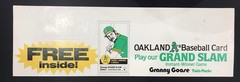 OAKLAND A’s 1983 GRANNY GOOSE Display Shelf Die Cut Talker w/ Carney Lansford