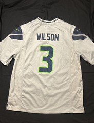 Seattle Seahawks Russell Wilson Grey Jersey Nike Men’s Size XL Alternate NFL
