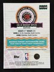 2025-26 Topps Finest — Collin Murray-Boyles Orange Refractor Auto /25 (RC)