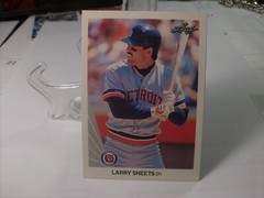 1990 Leaf Baseball #350 — Larry Sheets — Detroit Tigers 90-411