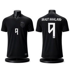 Norway Heritage Black Soccer Jersey Vintage Football Fan Shirt Custom Name