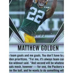 2025 Panini Phoenix Matthew Golden Packers Rookie Auto #174 Seismic /99 Packers