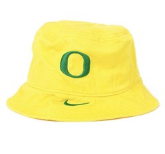 New Nike University Oregon Ducks Bucket Hat Men’s Sun Yellow Embroidered L Apex