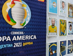 COPA AMERICA ARGENTINA / COLOMBIA 2021 PANINI — ALBUM + FULL SET 369/369 MESSI