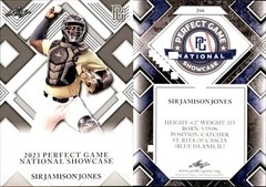 SIR JAMISON JONES Rookie 2023 Leaf Perfect Game National Showcase RC #266