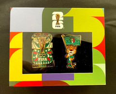 2 PC FIFA World Cup 2026 Mundial Host Country Mexico Pin Set Bestseller