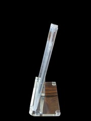PSA ACRYLIC DISPLAY STAND WITH LOGO FOR GRADED SLAB W/ RUBBER PADS