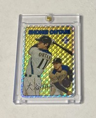 Shohei Ohtani ROOKIE GOLD REFRACTOR Japanese Vending Sticker Variation RC