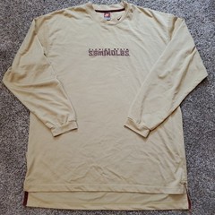 Nike Florida State Seminoles Shirt Mens XL Long Sleeve Gold 90s VTG Fits Tall