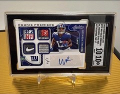 2022 Panini Absolute — Wan’dale Robinson Quad Patch NFL Shield 1/1 SGC 10!