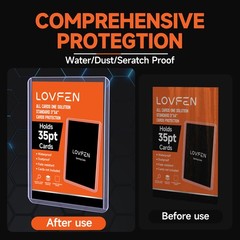 LOVFEN 35PT Toploaders Card Holders Sleeves for Sports Cards 100-1000