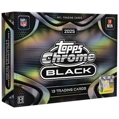 PYT #6321 — 12x 2025 Chrome Black Football Hobby Boxes (Full Case)