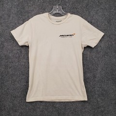 McLaren Formula 1 Team T Shirt Mens Small Beige Racing Motor Sport Crew Neck Tee