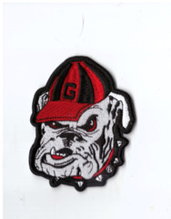 New 2 3/4 x 3 1/2″ Georgia Bulldogs Iron on Patch Free Ship