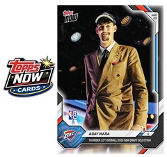 2025-26 NBA Topps Now #AMAR Aday Mara RC DRAFT Oklahoma City Thunder PRESALE