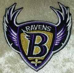 Baltimore Ravens «Wings» 3″ Iron On Embroidered Patch ~USA Seller~