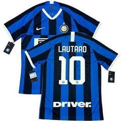 2019/20 Inter Milan Home Jersey #10 Lautaro Martinez Medium Nike Champions Kit