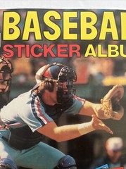 1982 Topps Baseball Sticker Album Old Stock Never Used Empty Carter