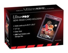 (50) Ultra-Pro Semi Rigid Trading Card Holders — Semi Flexible — Index — Storage