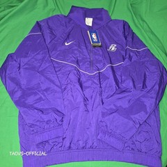 Nike LA Lakers Courtside Windrunner Anorak Jacket Mens L Field Purple HM8527-504