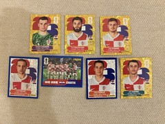 2026 Panini FIFA World Cup Online Exc Sticker Croatia Gold/Blue Crumple Lot