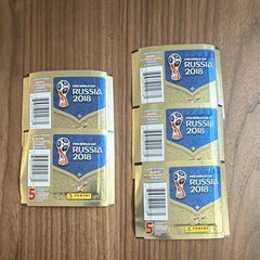 Panini 2018 FIFA World Cup Russia 5 Sealed Sticker Packs 25 Stickers USA NEW