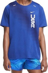 NWT men’s small Nike Breathe Dri-FIT Rise 365 Running T-Shirt USA Blue SS CV0408