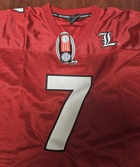 Colosseum Athletics Louisville Cardinals Football Jersey No 7 Size XL Red Black