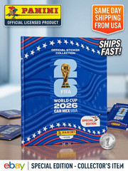 NEW Panini FIFA World Cup 2026 CAN MEX USA Sticker Album Book Authentic Edition