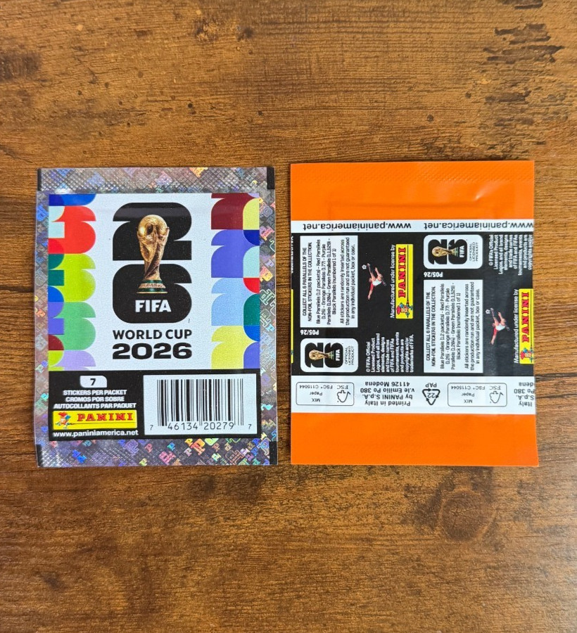 (1) Sealed Pack (7 Stickers) 2026 Panini World Cup Fifa World Cup Orange Amazon
