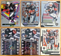 (6x) Bo Jackson 2022-24 Topps & Panini Modern Football Lot w/ COSMIC CHROME #1