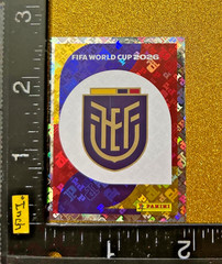 ECUADOR EMBLEM FOIL PANINI STICKER FIFA WORLD CUP 2026 USA-MEX-CAN