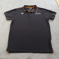 McLaren Formula 1 Team Polo Shirt Mens M Jack Daniels F1 Racing Orange Stretch