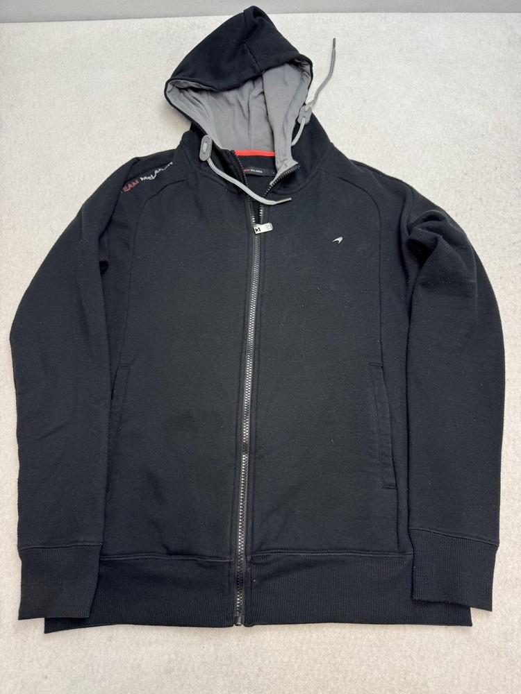 Team McLaren Hoodie Jacket Mens Large Black Formula 1 Racing Full Zip