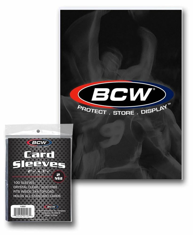 50 packs of 100 (5000) BCW Clear Standard Sized Card Sleeves