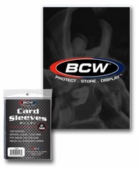 50 packs of 100 (5000) BCW Clear Standard Sized Card Sleeves