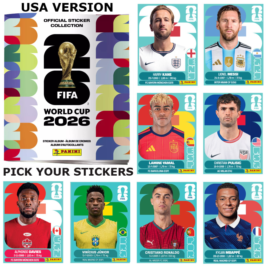 2026 Panini FIFA World Cup Stickers US Edition #MEX1-#SCO20 — Pick Your Stickers