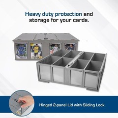 BCW Collectible Card Bin Hold Gaming Sport Toploaders Magnetic / Deck 3200 Box