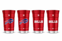 NFL Aluminum Cups 20 oz 4 Pack Choose Your Team Reusable Licensed Made in USA