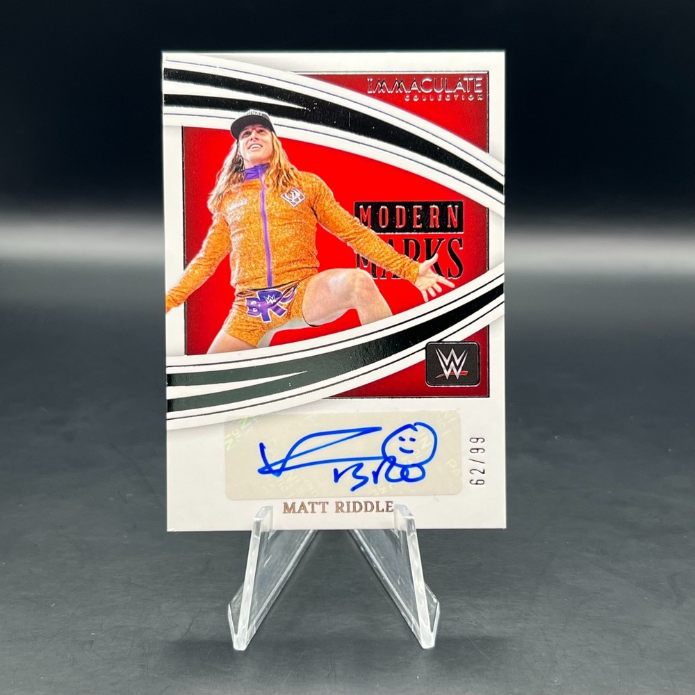 Matt Riddle Auto 2022 Panini Immaculate WWE #MM-RDL Modern Marks /99