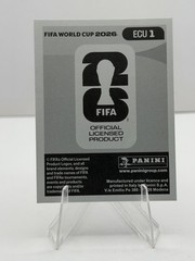 2026 Panini FIFA World Cup Soccer Sticker US Edition # ECU 1 Ecuador Foil