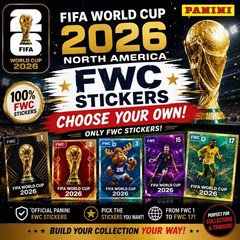 2026 Panini FIFA World Cup Stickers FWC Pick Your Sticker Complete Your Set