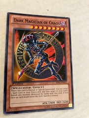 Dark magician of chaos 1st edition black letter rare yu-gi-oh gaming cards cscan