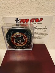Hanson Brothers Slap Shot Autographed Dave Hanson, Chicago Wolfs Hockey Puck COA