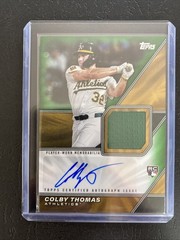 2026 Topps Series 1 Colby Thomas #MLMA-COL Major League Autographs Green /99