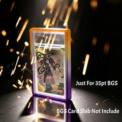 For BGS Slab 35pt Bumper Guard Gradient TPU Bumper PC Protector Graded Card Case