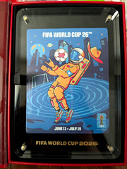 FIFA World Cup 26 Officially Licensed Hospitality Plaque W/ Official Blue tumble