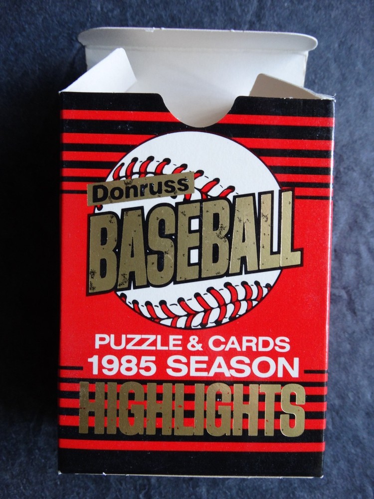 Empty 1985 Donruss Highlights Baseball Box No Cards
